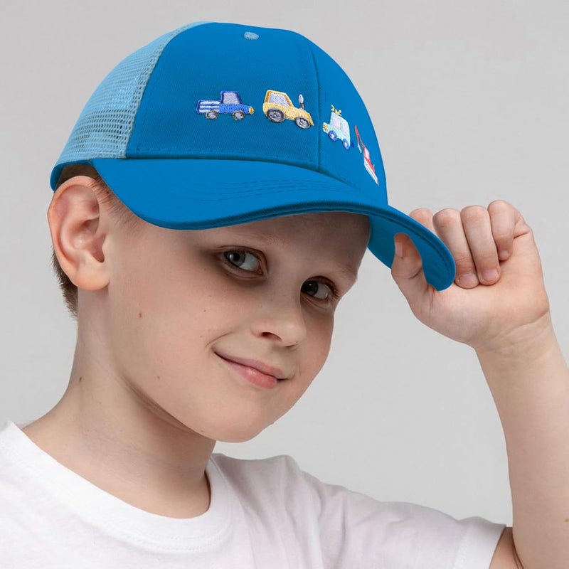 EDCYF Kids Boys Girls Embroidered Baseball Caps Baby Sun hat Toddler Dinosaur Trucker Hats Summer Hats（3-8years - Image 2
